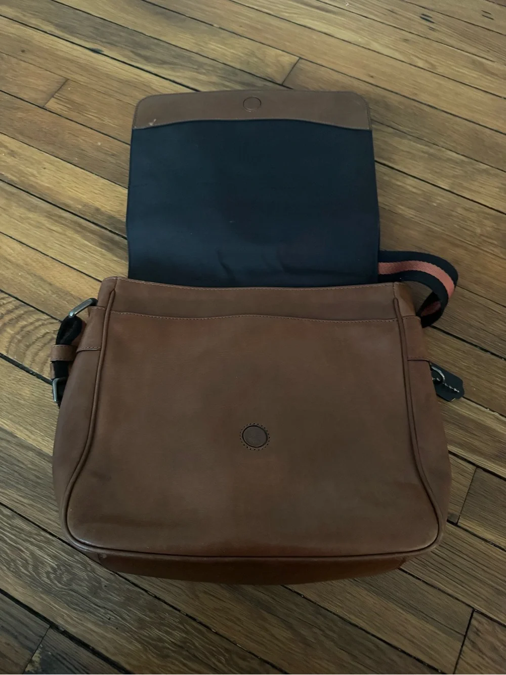 Coach Leather Messenger Bag